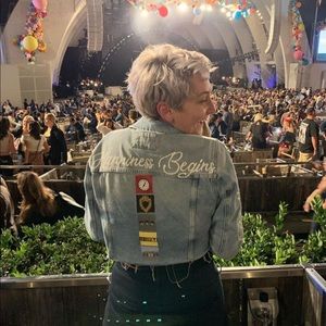 Custom Hand Painted Jonas Brothers Jean Jacket